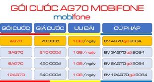 Cách đăng ký gói cước AG70 MobiFone đồng hành cùng nhà nông chỉ với 70K/tháng nhận 30GB