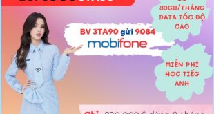 Đăng ký gói cước 3TA90 Mobifone nhận ưu đãi 1GB/ngày- free học Tiếng Anh với mobiEdu