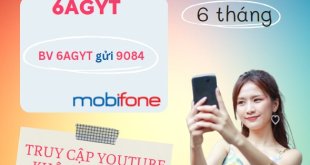 Đăng ký gói cước 6AGYT Mobifone dùng tiện ích miễn phí và online nửa năm