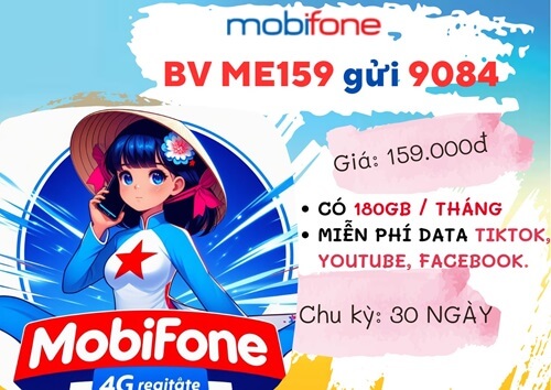 Cách đăng ký gói cước ME159 Mobifone có ngay 30 ngày sử dụng